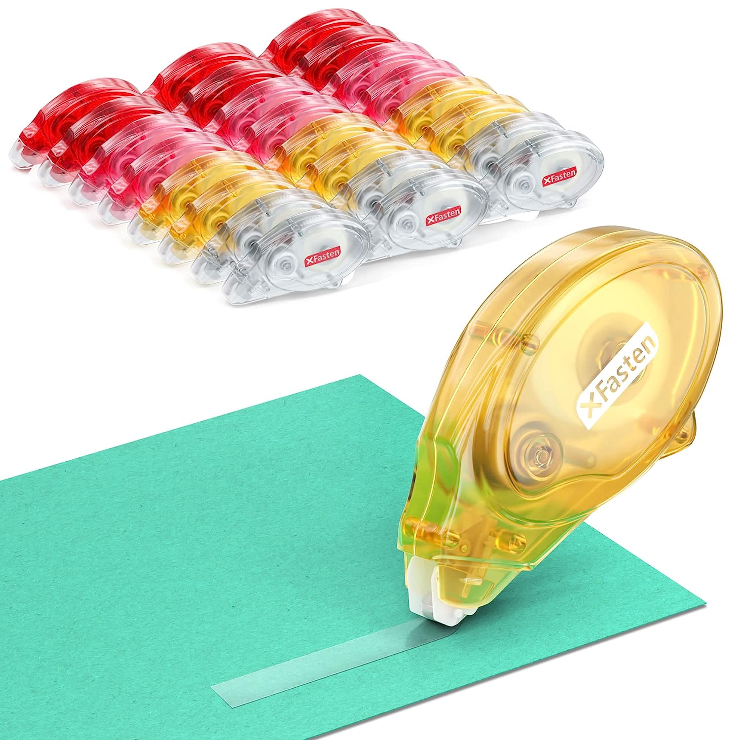 230527222957357_1 XFasten Adhesive Roller for Scrapbooking, 8mm x 30ft 8-Pack Double Sided Glue Tape Roller, Scrapbook Supplies for Adults, Photo Tape for Scrapbooking - Image 1